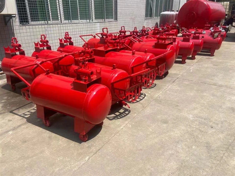 CA-Fire Pressure Proportioning Tank Horizontal Type Foam Fire Extinguishing Installation Foam Bladder Tank