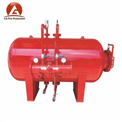 CA-FIRE-tryk Proportioning Tank Horisontal Type Foam Brandslukning Installation Skum Blære Tank